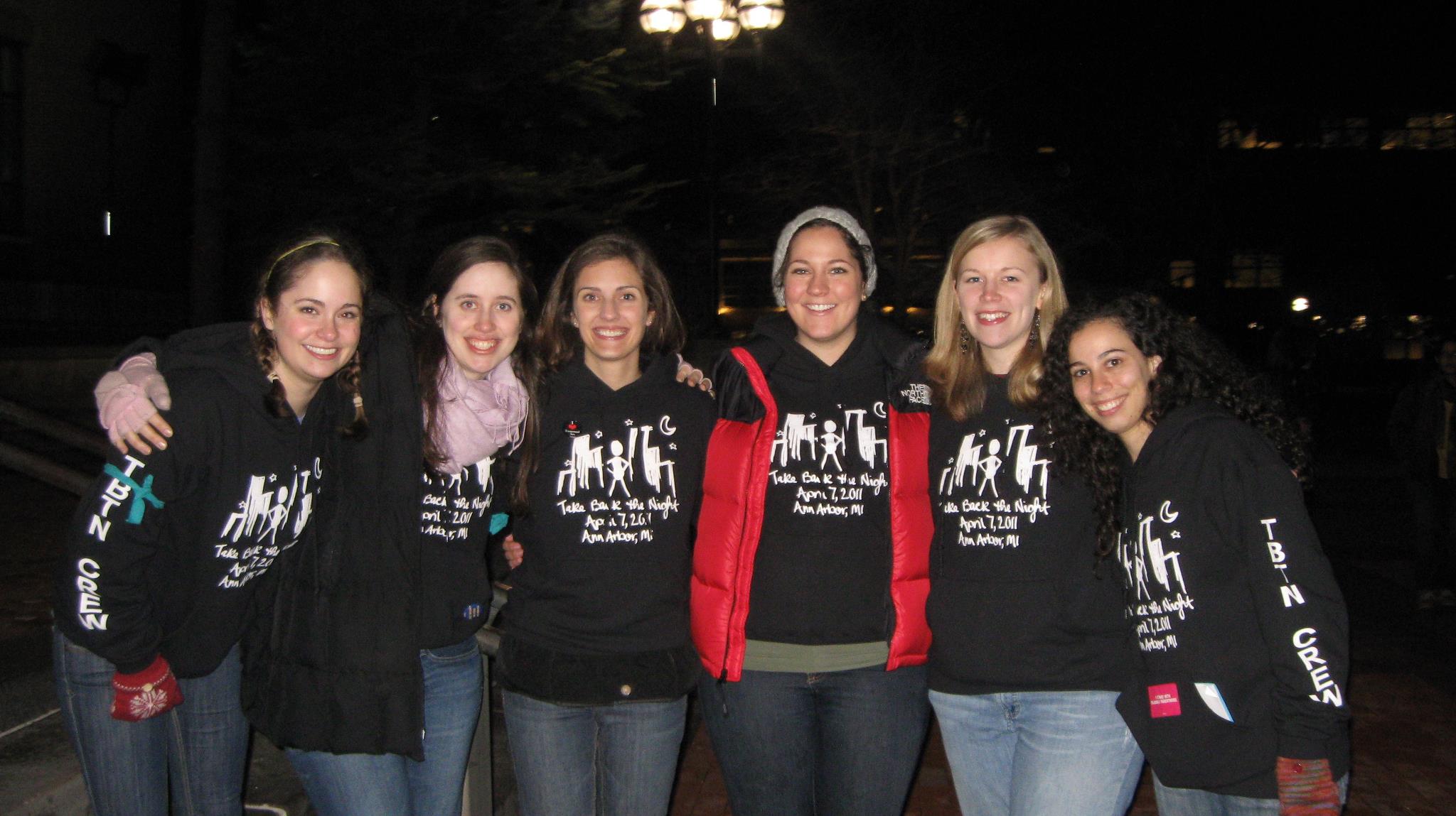 morepictures of volunteers Take Back the Night Ann Arbor
